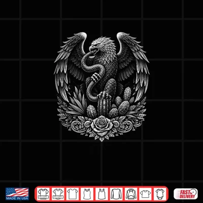 Design Cinco de mayo day of dead mexican flag eagle Shirt