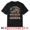 Father’S Day Boxing My Favorite Boxer Calls Me Grandpa Flag Shirt