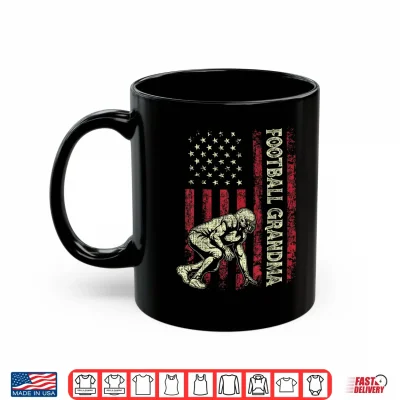 Mug Football Grandma American US Flag Patriotic Mothers Day Shirt