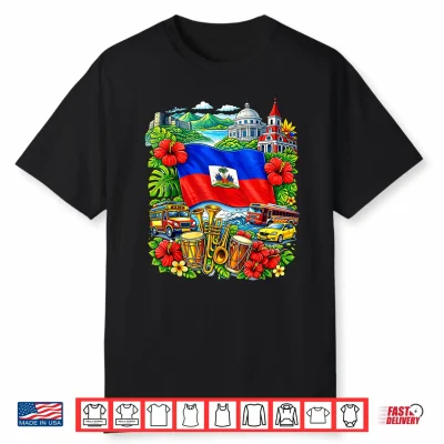 Haitian Flag Day Haiti Pride Culture First Black Men Women Shirt