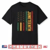 Juneteenth Freedom Day Black 1865 Vintage American Flag Shirt