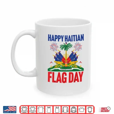 Mug Happy Haitian Flag Day Outfit Men Women Kids Proud Haiti Shirt