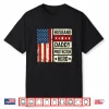 Retro Husband Daddy Protector Hero Fathers Day American Flag Shirt