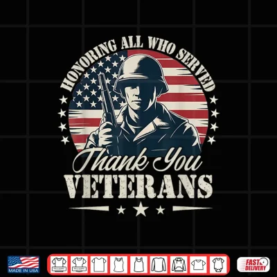 Design Patriotic Veteran Honoring Veteran Day with American Flag Shirt
