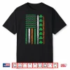 American Flag St Patricks Day Vintage Irish Lucky Shamrocks Shirt