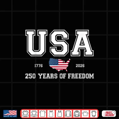 Design 250 Years America 250th Anniversary Independence Day US Flag Shirt