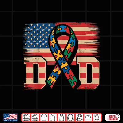 Design Autism Awareness Dad Shirt