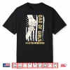 Dad Of Girls Outnumbered Fathers Day American Flag Men Daddy Shirt