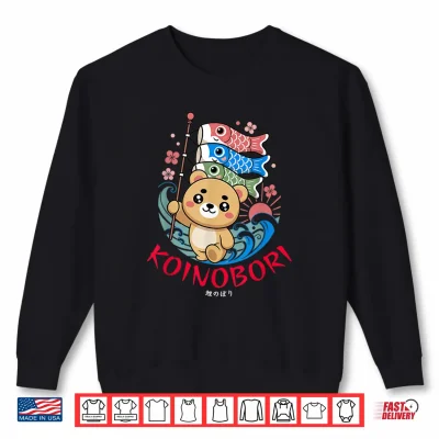 Sweatshirt Japanese Carp Koi Koinobori Flag Childrens Day Kodomo Boys Shirt