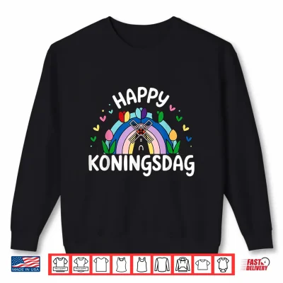 Sweatshirt Kings Day Netherlands Flag Koningsdag Dutch Holidays Shirt