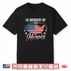 Memorial Day In Memory Heroes Patriotic Flag Design Shirt