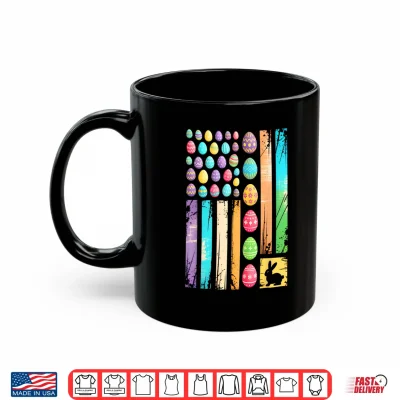 Mug Vintage Easter Patriotic American Flag Easter Day Men Women Shirt