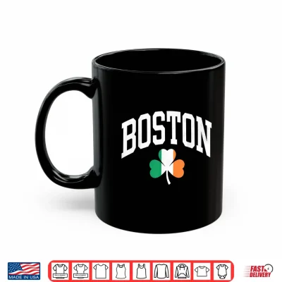 Mug Boston St Patricks Day Shamrock Irish Flag Shirt