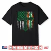 Celtic Cross Irish American Flag St. Patrick’S Day On Back Shirt