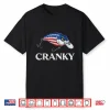 Cranky Usa Flag Funny Crankbait Fishing Lure Fathers Day Shirt