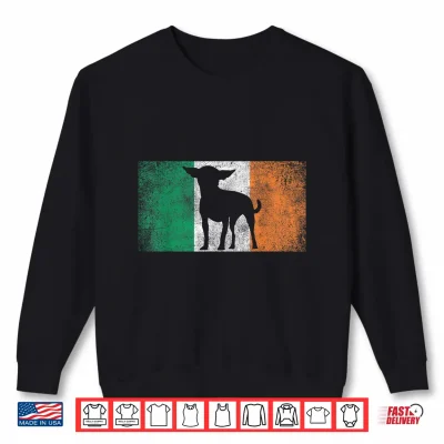 Sweatshirt Chihuahua Dog Saint Paddys St. Patricks Day Irish Flag Shirt