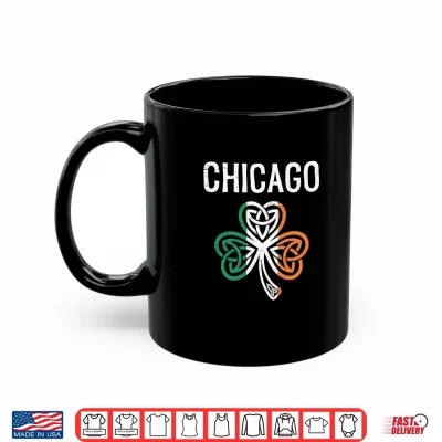 Mug Chicago St Patricks day celtic knot shamrock irish flag Shirt