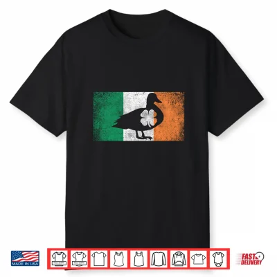 Duck Saint Paddys St. Patrick’S Day Irish Flag Shirt