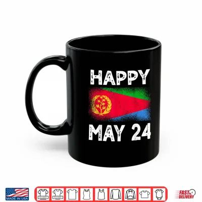 Mug Happy May 24 Eritrea Independence Day Flag Design Shirt