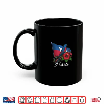 Mug Haiti Flag Day Ayiti Girl Haitian Bird Flower Shirt
