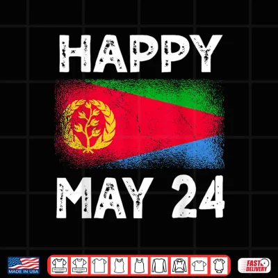 Design Happy May 24 Eritrea Independence Day Flag Design Shirt