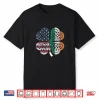 Irish American St Patricks Day Celtic Clover Usa Flag Shirt
