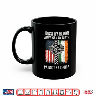 Mug Irish Blood American Ireland Flag St Patricks Day Men Women Shirt