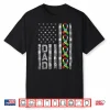 Men Autism Awareness Dad Usa Flag Fathers Day Shirt