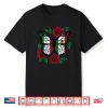 Mexican Flag Independence Day Red Roses Butterfly Heritage Shirt