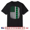 Retro Us American Flag With Shamrocks For St Patricks Day Shirt