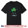 St Patricks Day Ice Hockey Shamrock Sunglasses Ireland Flag Shirt