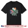 American Flag Irish Shamrock Leopard Print St Patricks Day Shirt
