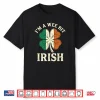 I’M A Wee Bit Irish St Patricks Day Ireland Flag Shamrock Shirt