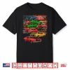 Muscle Cars Classic Car Guy American Flag Father’S Day Dad Shirt