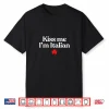 Original Kiss Me I’M Italian St Patricks Day Italian Flag Shirt