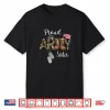Proud Army Sister Camo Military Dog Tag Us Flag Veterans Day Shirt