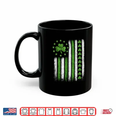 Mug Patriotic Flag with Stars Shamrocks 2026 St. Patricks Day Shirt