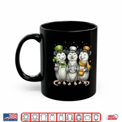 Mug Opossum Possum Leprechaun Shamrock St. Patricks Day Ireland Shirt