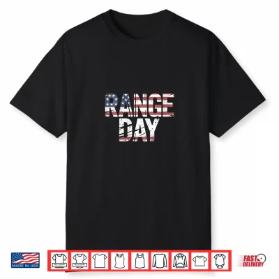 Range Day American Flag Tactical Style Shirt