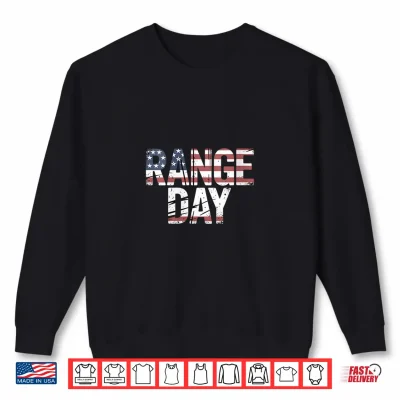 Sweatshirt Range Day American Flag Tactical Style Shirt