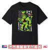 St Patricks Day Bigfoot American Flag Usa Shamrocks Vintage Shirt