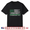 Us American Irish Flag With Shamrocks For St Patricks Day Shirt
