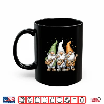 Mug Ukulele Gnome Shamrock St. Patricks Day Pattys Day Ireland Shirt