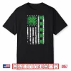 Vintage Us American Flag Shamrocks For St Patricks Day 2026 Shirt
