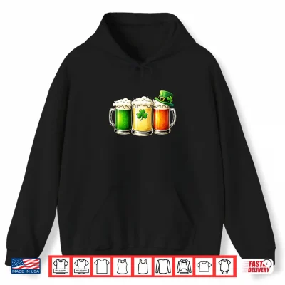 Hoodie Irish Beer Ireland Flag Saint Patricks Day St Patrick Day Shirt