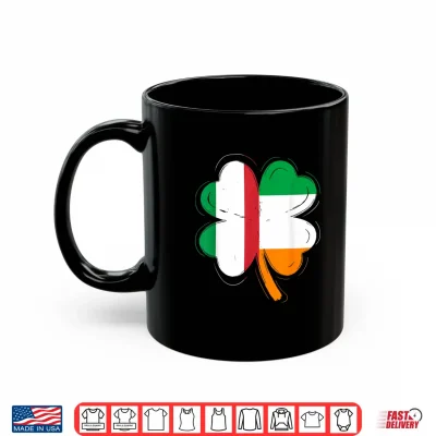 Mug Italian Irish Flag Shamrock St Patricks Day Irish Italy Shirt