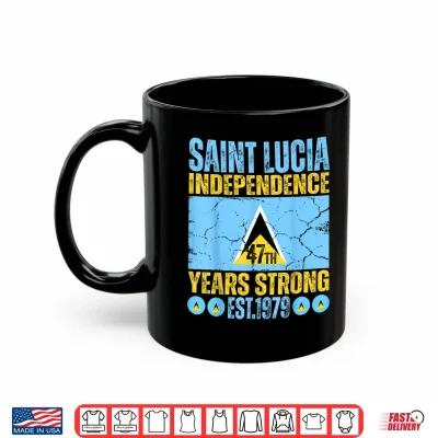 Mug Saint Lucia 47th Independence Day Lucian Pride St Lucia Flag Shirt