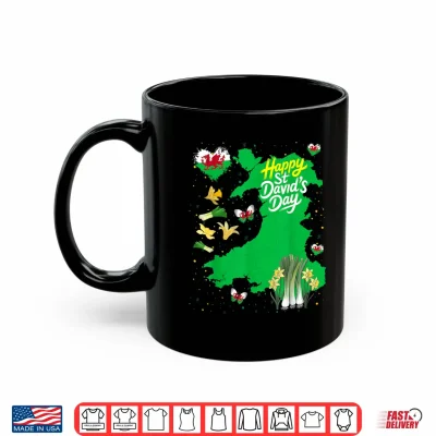 Mug St Davids Day Costume Idea for Kids Welsh Flag Daffodils Shirt
