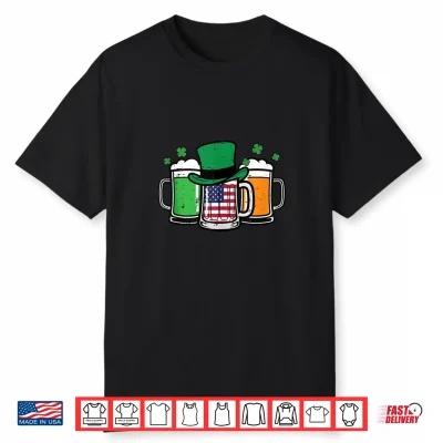 St Patricks Day Mug Us Flag Saint Pattys Patriotic Men Women Shirt