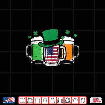 Design St Patricks Day Mug US Flag Saint Pattys Patriotic Men Women Shirt